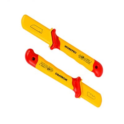 WORKPRO มีดปอกสายไฟหุ้มฉนวน(ตรง)50X180MM