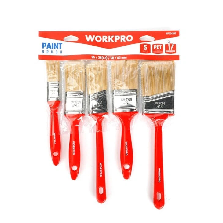 WORKPRO 5PC PLASTIC HANDLE PAINT BRUSH SET suppliers