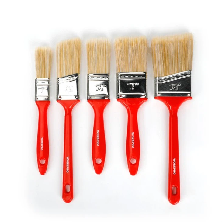 WORKPRO 5PC PLASTIC HANDLE PAINT BRUSH SET best